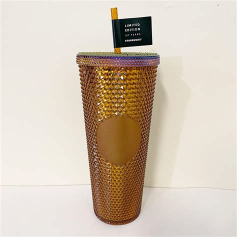 Starbucks gold studded tumbler 2022 - Starbucks Tumbler Gold & Sangria Studded Holiday 2022 - Venti 24oz - Bundle of 2 Cups ad vertisement by isasetsycreation Ad vertisement from shop isasetsycreation isasetsycreation From shop isasetsycreation $